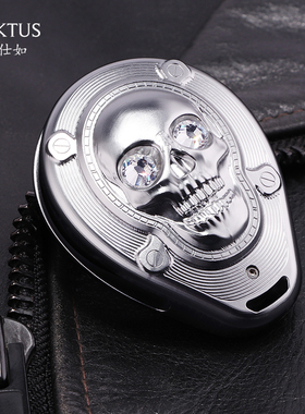 KAKTUS适用于哈雷摩托车钥匙包883滑翔肥霸摩托车铝合金钥匙壳套