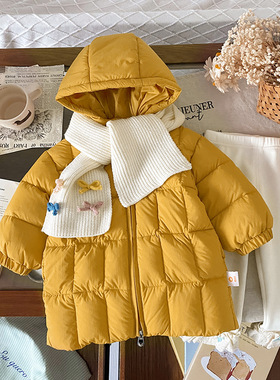 【现货】DW252363儿童羽绒服2025冬季新国标90白鸭绒女童羽绒服