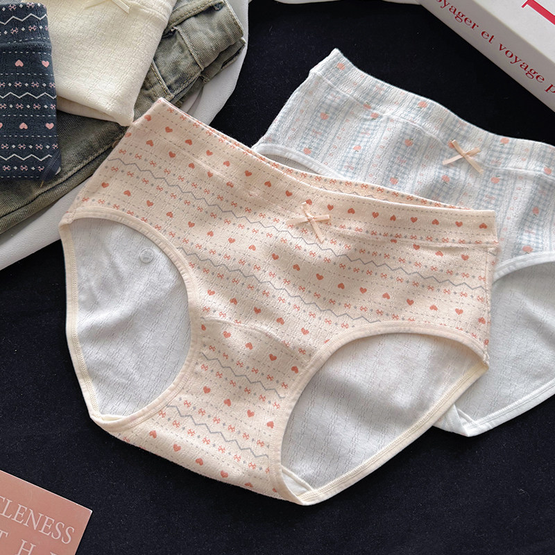 波西米亚风内裤女纯棉复古印花10A抑菌全棉裆甜美A类婴儿棉三角裤,女士内衣/男士内衣/家居服,女三角裤,淘宝优惠券,粉丝福利购,淘宝优惠卷