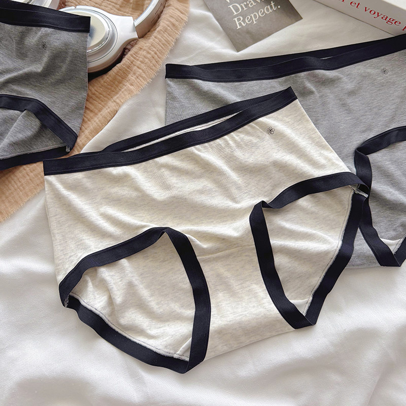 50支灰色内裤女简约质感高弹透气包臀中腰柔软无痕纯棉裆三角裤,女士内衣/男士内衣/家居服,女三角裤,淘宝优惠券,粉丝福利购,淘宝优惠卷