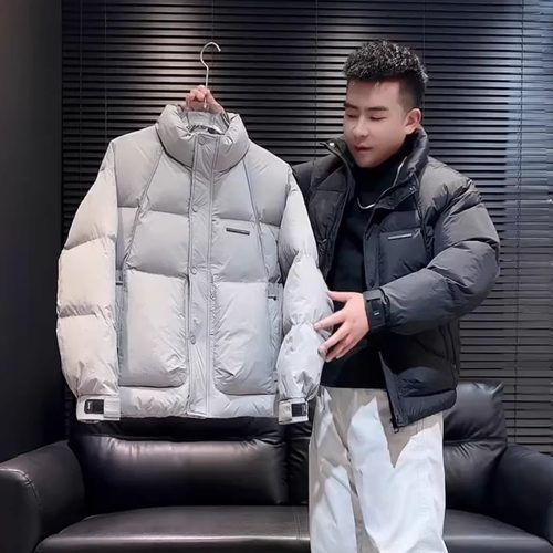 排骨风夹棉保暖立领棉服外套