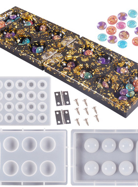 水晶滴胶曼卡拉棋盘棋子树脂模具