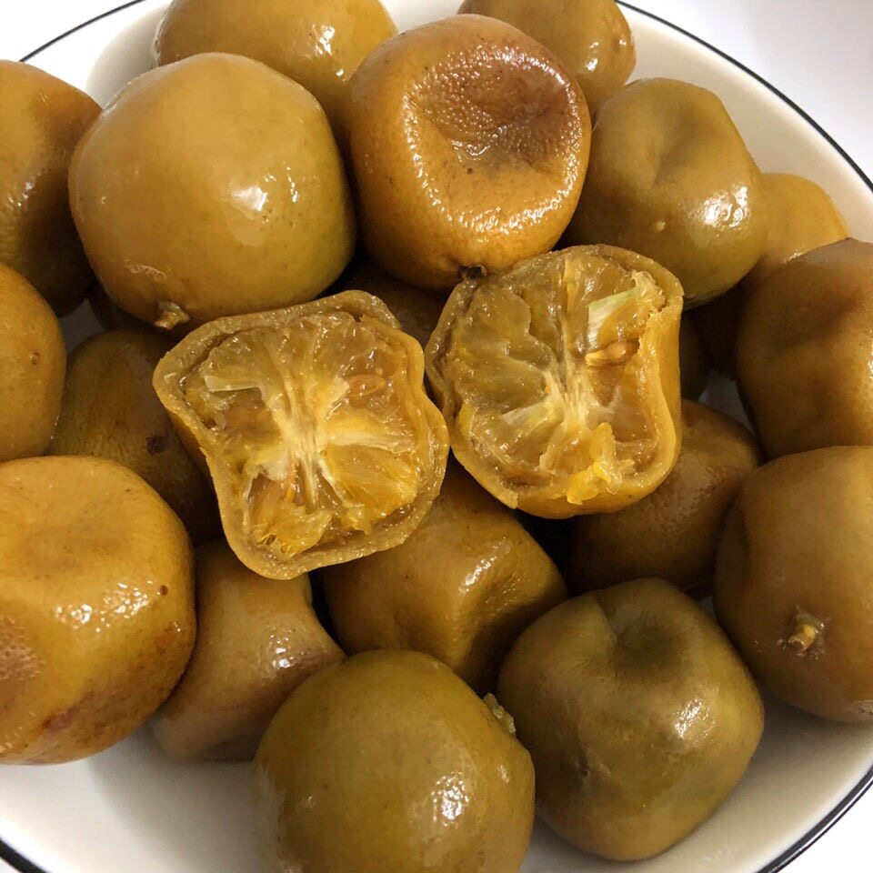 腌制柠檬七彩泡椒香辣木瓜丝蒜米