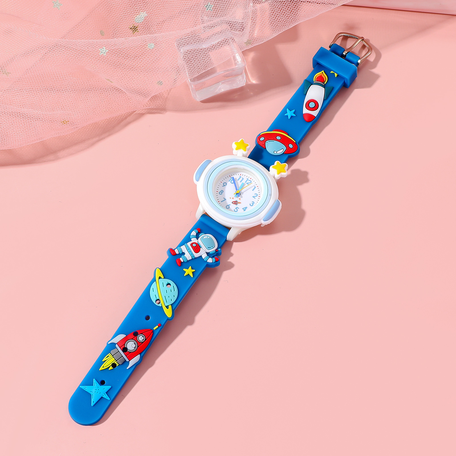 新款儿童卡通太空人硅胶石英手表Children's watch