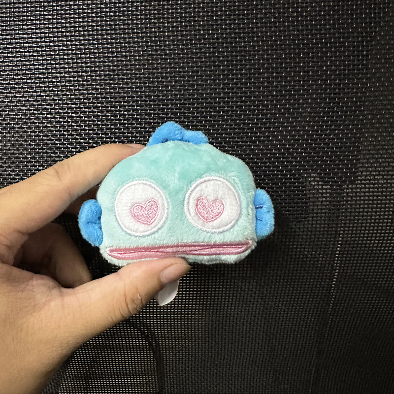 卡通正版原单尾货丑鱼汉顿人鱼可爱少女心毛绒公仔玩偶包包小挂件