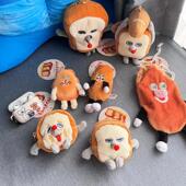 法棍面包小偷老鼠搞怪毛绒公仔玩偶玩具娃娃包包挂件耳机包束口袋