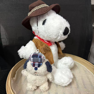 原单史努比马年限定西部牛仔奥拉夫可爱毛绒公仔娃娃挂件玩偶现货