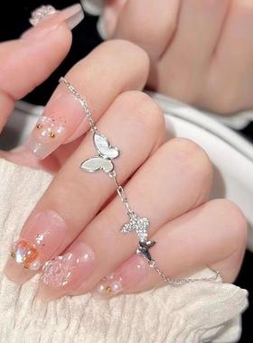 蝴蝶女手链S925女手链轻奢高级感