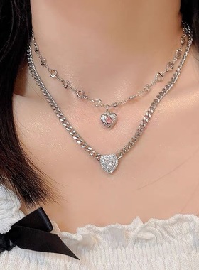 甜酷辣妹ins百搭bm十字架项链女