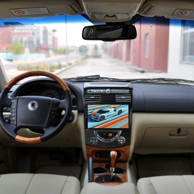 9寸大屏2007 09 11款适用双龙雷斯特rexton蒂维拉安卓车载dvd导航