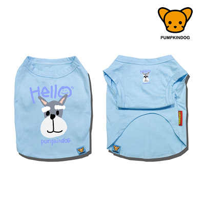 PUMPKINDOG 雪纳瑞纯棉背心西高地短袖T恤睡衣小中型狗狗宠物衣服