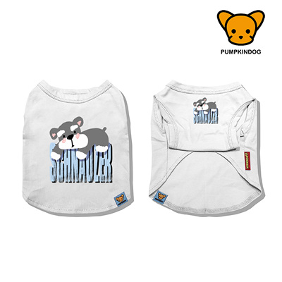 PUMPKINDOG 雪纳瑞纯棉背心西高地短袖T恤睡衣小中型狗狗宠物衣服