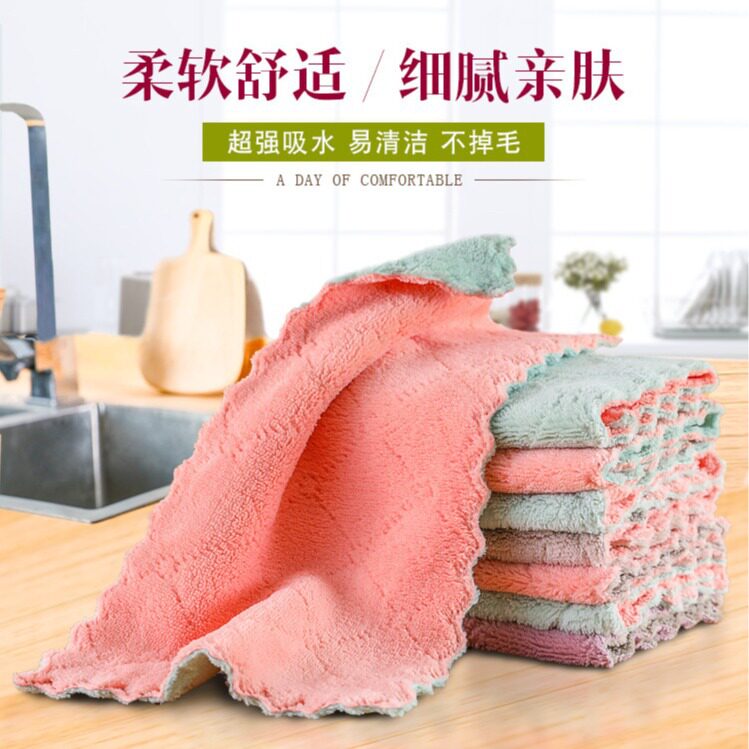 厨房清洁双面吸水洗碗布