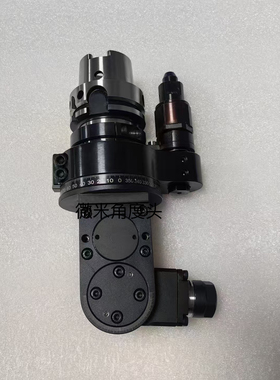 HSK63A一ER32万向角度头锯片FMB22双刀盘侧铣头45度60度Z字角度头