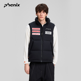 phenix菲尼克斯国家队保暖羽绒马甲男2025秋冬款 立领鹅绒轻薄外套