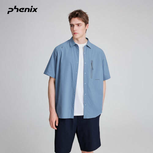 +phenix户外防泼水抗菌短袖衬衫