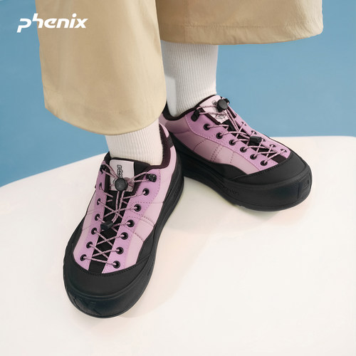 phenix户外运动厚底面包板鞋女