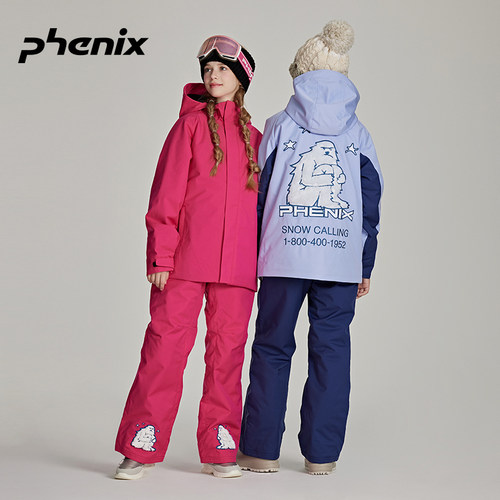 Phenix保暖加棉儿童滑雪服套装