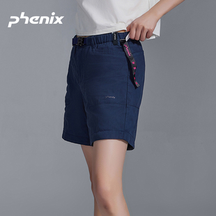 phenix菲尼克斯Urban女士户外休闲裤 运动徒步宽松防静电登山短裤