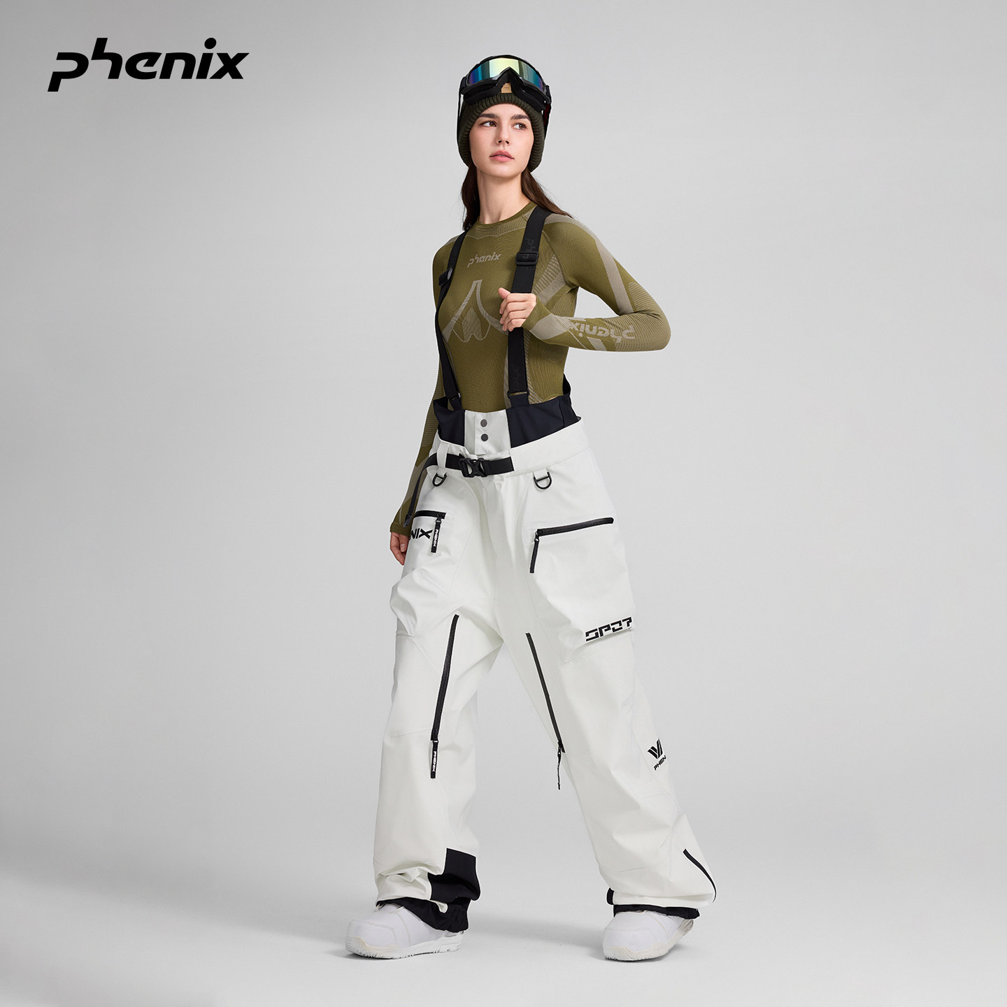 phenixSP27防水透湿背带滑雪裤男