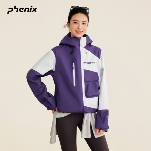 phenix户外3L全压胶防风冲锋衣女