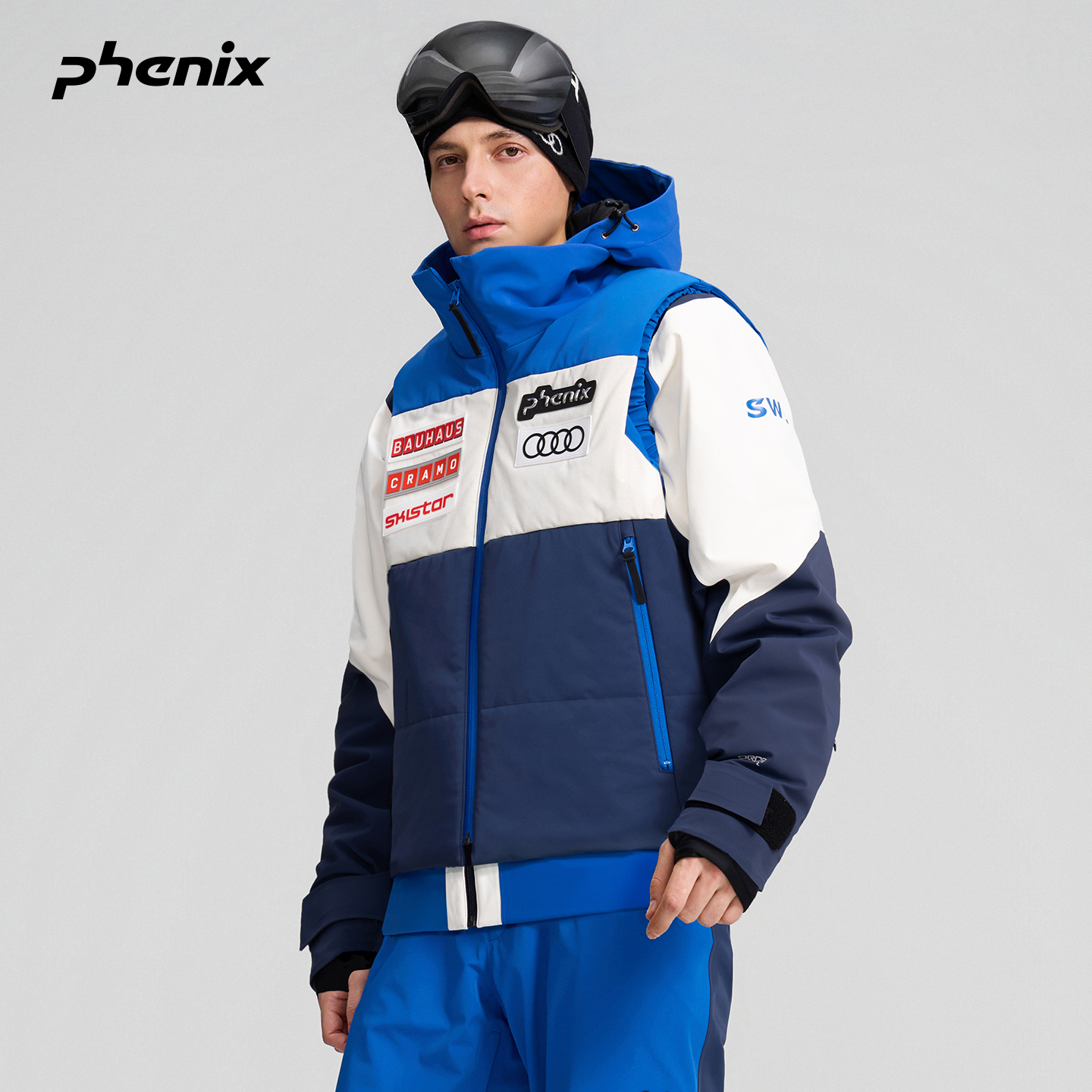 可拆卸马甲两件套男女外套