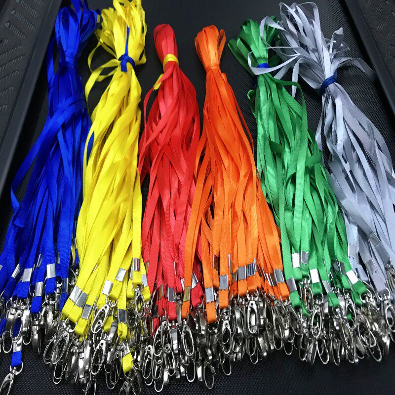 100条50条装包邮铆钉证件挂绳作证胸牌公交卡套展会证铁钩扣挂绳