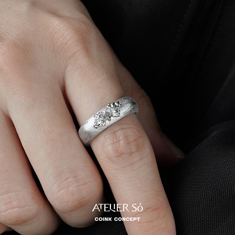 ATELIERSO方形纯银高级感戒指