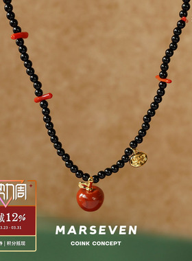 MARSEVEN红石小苹果项链