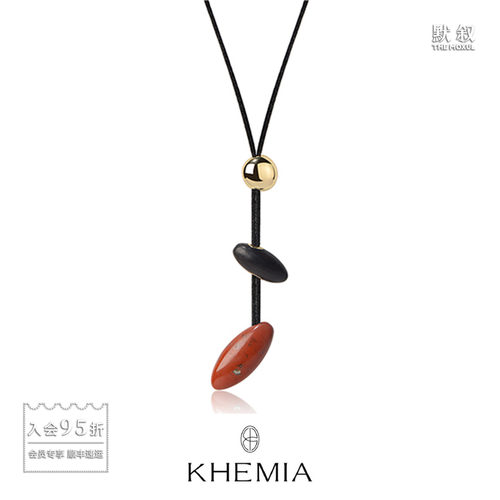 KHEMIAEmberline绯弦项链流苏红