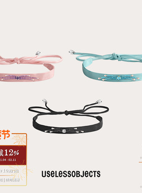 烟花真丝刺绣choker项链