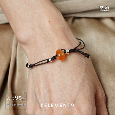 L'ELEMENTO玛瑙好柿编绳手链