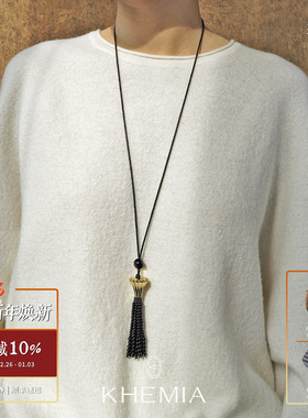 KHEMIADeca缦流项链流苏可调节