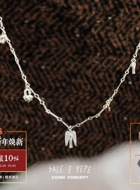 SALEEPEPE纯银小鸟风铃项链