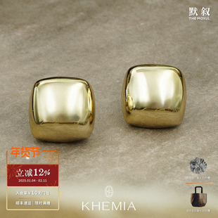 KHEMIA 纯银Cubic耳环 原创设计师简约高级质感 默叙