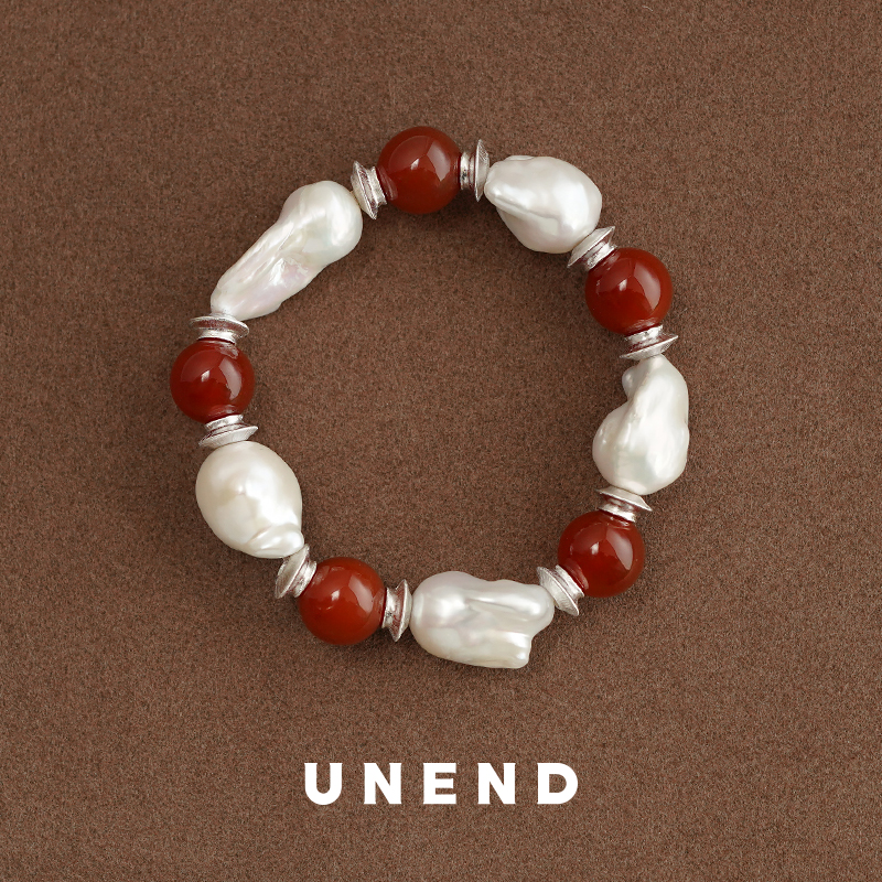 UNEND红玛瑙珍珠Sunlit映日手链