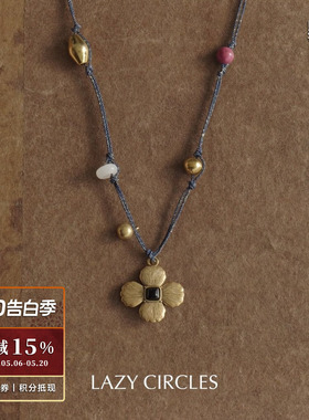 LAZYCIRCLES贝壳花宝藏项链
