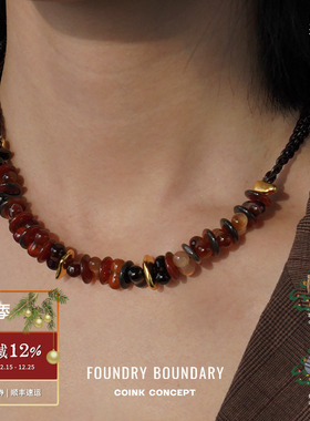 FOUNDRYBOUNDARY纯银编织项链