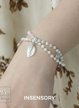 叶影双层贝母手串手链