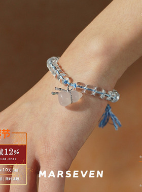 紫色绳结葫芦串珠手链