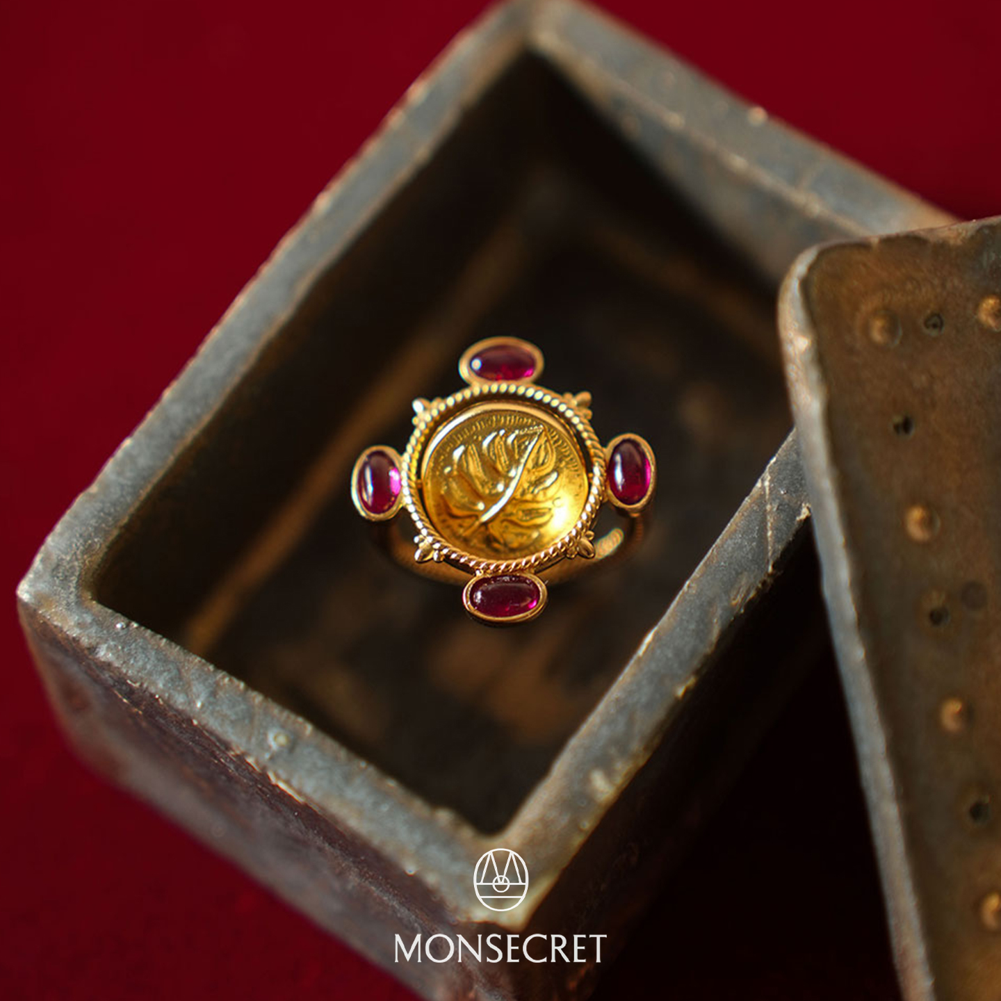 MONSECRET翻转古币戒指