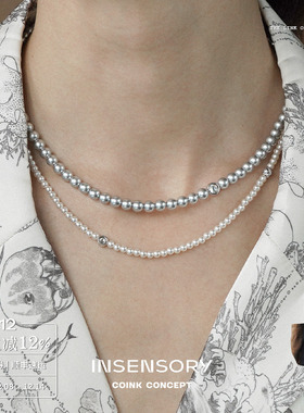 INSENSORY月映双层珍珠项链