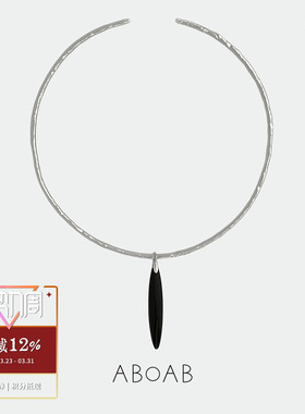 ABOAB 纯银Fusu Collar项圈项链 原创设计师气质银饰choker 默叙