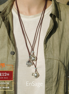 游壶游瓶方形壶饰项链