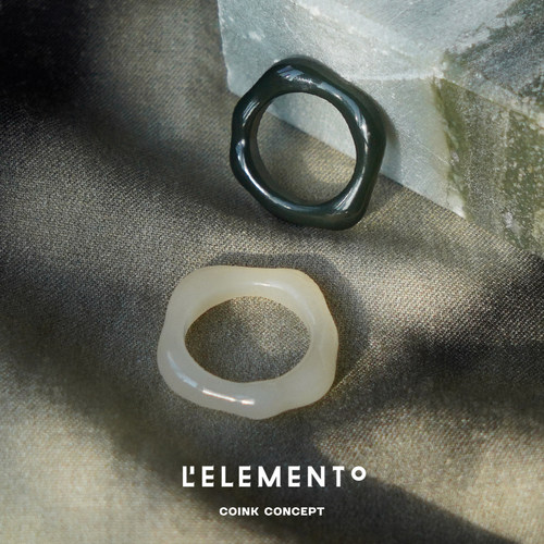 L'ELEMENTO河和田玉戒指