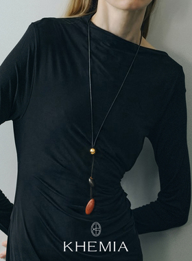 KHEMIAEmberline绯弦项链流苏红