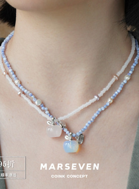MARSEVEN闪光派对系列小苹果项链