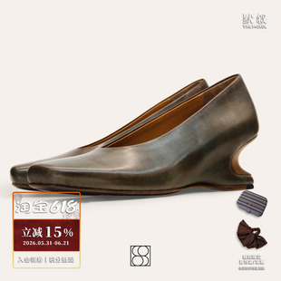 DOYS 都灵悬浮高跟鞋Turin Heel 手工原创设计高级感坡跟皮鞋默叙