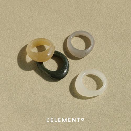 和田玉原创设计戒指LELEMENTO