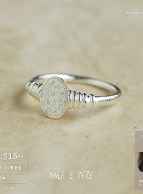 SALEEPEPE纯银丰收图章戒指